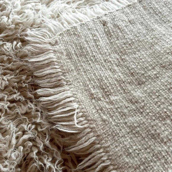 Vintage Wool Flokati Rug